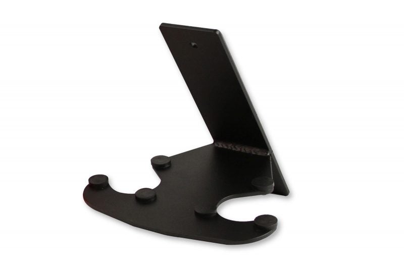 Image of a black dumbbell holder for the Keiser M3 - costs extra money